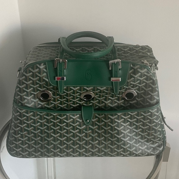 Goyard Handbags - $5340 Goyard Green Dog carrier  Bag